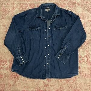 Carhartt Dark Blue Denim Shirt